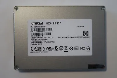 Crucial CT120M500SSD1 2.5  120gb Sata SSD • $50.74