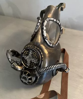 Steampunk Respirator Gas Mask Full Face Copper Halloween Costume Cosplay Mask • $25