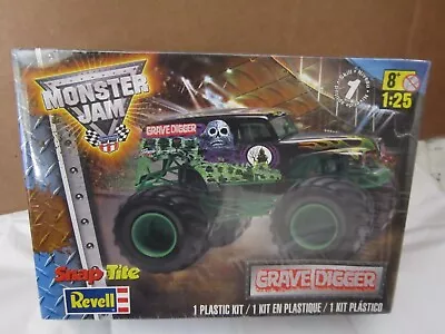 Revell Snap Tite Grave Digger Monster Jam Truck Model Kit 1:25 Ages 8+   New • $35