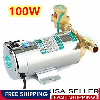 $44.64 • Buy Electronic Automatic Pressure Water Pump For Shower 220V 100W Booster Water Pump