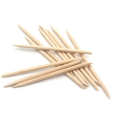 Manicure Pedicure Hands Feet Cuticle Nails Pusher Sticks Wooden Remover 6  X 100 • £2.99