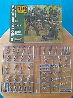 Revell 1/72 BRITISH RIFLES Napoleonic Waterloo Figures Set 02581 Boxed On Sprues • £6.99