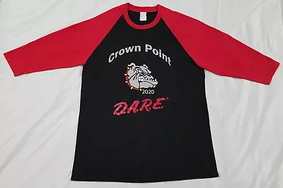 Crown Point Indiana DARE Drugs 30th Anniversary 3/4 Sleeve Shirt LARGE D.a.r.e. • $24.99