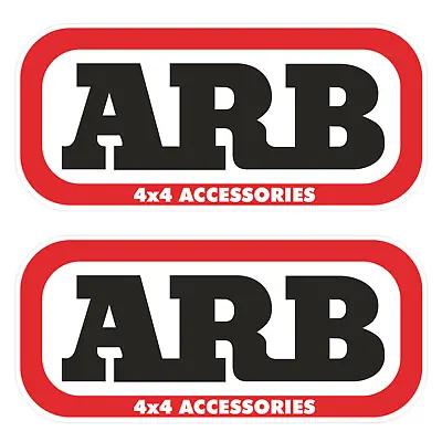 2x ARB 4x4 ACCESSORIES Decal Stickers For 4WD Truck Ute Hilux Prado Bumper • $4.50