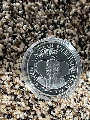2021 Somalia 1 Ounce Silver Elephant Coin 100 Shillings Ox Privy • $59.99