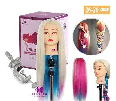 £21.99 • Buy 26-28inch Training Head Salon Styling Hair Hairdressing Practice Mannequin Doll