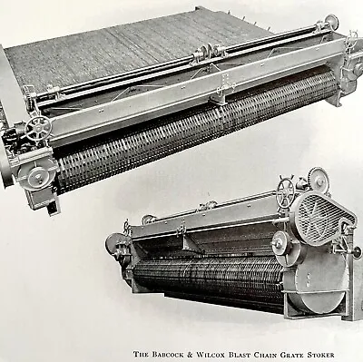 Blast Chain Grate Stoker Babcock Wilcox Boiler 1923 Steam Industrial DWZ5A • $11.25