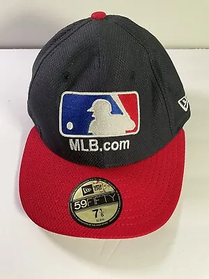 MLB.COM New Era 59Fifty Authentic Hat Cap Sz 7 1/8 Red White Blue • $24.99