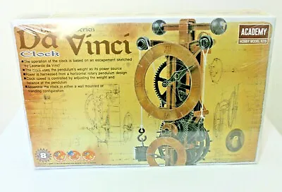 DA VINCI CLOCK Model Kit By Academy Hobby Working Timepiece ~ New Sealed • $14.95