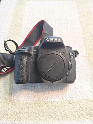 Canon EOS 7D 18.0 MP Digital SLR Camera - Black (Body Only) Battery And Charger  • $175