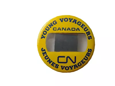 Cn Rail Canadian National Railroad Young Voyageurs Vintage Button Name Tag Pin • $5.82