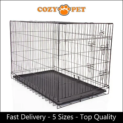£36.99 • Buy Dog Cage By Cozy Pet Puppy Crates 5 Sizes S M L XL XXL Cat Carrier Transport New