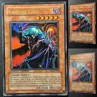 Yu-Gi-Oh! Vampire Lord - RDS-ENSE4 - Ultra Rare - Limited Edition - MP/LP • $2.89