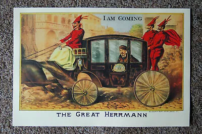 Herrmann The Great Magician Poster #3 1895 I Am Coming • $7