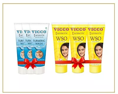 VICCO Turmeric No Pimples Pack Of 3 Turmeric Cream (70gm) Turmeric WSO Cream 60g • $79.99