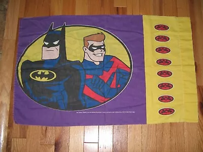 Vintage Batman & Robin Mr. Freeze Standard Pillowcase (1 Only) 1996 DC Comics • $7.95