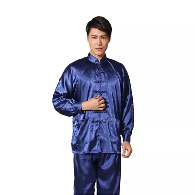 Chinese Mens Martial Kung Oriental Fu Pyjamas Pajama Set • $37