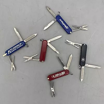 Lot Of 5 Victorinox Classic Sd Swiss Army Knives - Multi Colors And Logos • $17