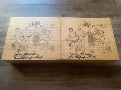 (2) Wizard Of Oz Breygent Jerry Maren Signed Autograph Collector Card Boxes HTF • $89.99