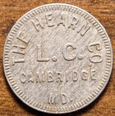 Cambridge Maryland MD The Hearn Co. L. C. Store Card Trade Token • $19.99