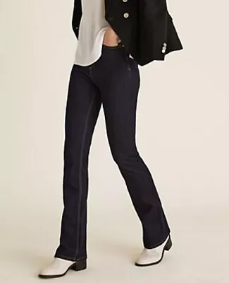 £21.99 • Buy Ex M&S Womens Magic Slim Flare Jeans High Waist Ladies Bootcut Bootleg Stretch