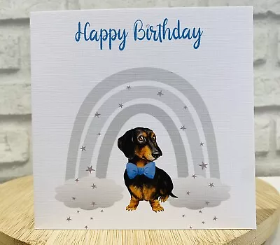 Personalised Birthday Card For Dachshund Sausage Dog Lover • £2.49