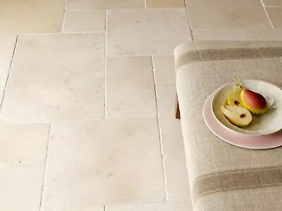 £1.49 • Buy Tumbled Jerusalem Ivory (Avalon) Limestone Floor Tiles Flagstones Paving Slabs