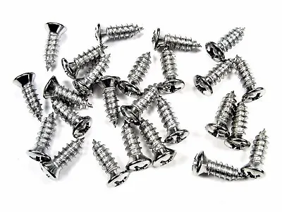 GM Chrome Interior Trim Screws- #8 X 1/2  Long- #6 Oval Head- 25 Screws- #278 • $9.95