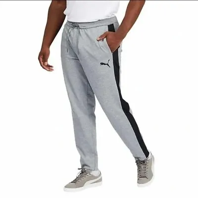 PUMA Men's Stretchlite Training Jogger Pants Fitness Gym Workout Pockets Gray XL • $19.97