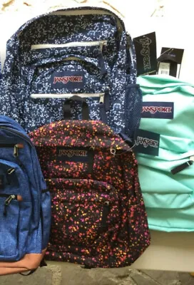$29.99 • Buy Jansport Backpack Book Bag Various Colors And Sizes New Tags