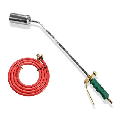 £15.99 • Buy Long Arm Propane Butane Gas Torch Burner Blow Kit Roofers Roofing Brazing + Hose