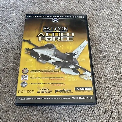 Falcon 4.0 Allied Froce (Battlefield Operation Series) - PC Cd-rom With Manual • £8.99