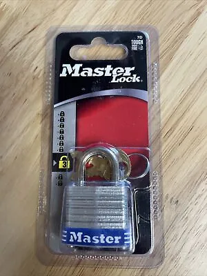 Masterlock 7D Keyed Padlock 1 1/8”—3/16” Steel Shackle • $4.99