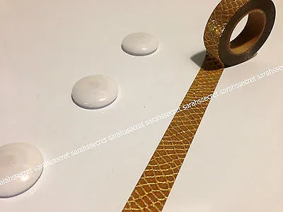 $5.80 • Buy Japanese Washi Tape 15mmx10m Glitter Gold Snake #W1711