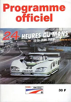 Programme Officiel: 24 Heures Du Mans 15-16 Juin 1985 French Text  (le Mans) Vgc • £12.50