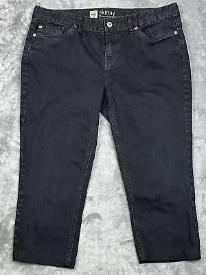 Mossimo Capri Jeans Womens 12L Fit 4 Black Premium Denim Mid-Rise Skinny  • $9.89