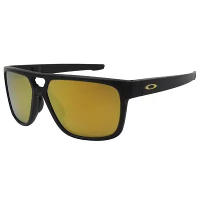 $134.99 • Buy Oakley OO 9382-04 60 Crossrange Patch Matte Black 24K Gold Lens Mens Sunglasses