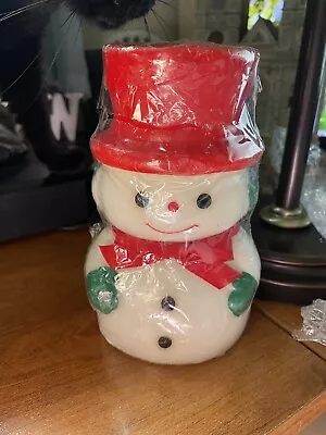 Vintage Frosty The Snowman Dayton Hudson Christmas Wax Candle Holiday Unused • $10