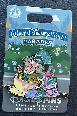 Disney Parks Walt Disney World Parades Pin Mad Hatter Alice Tea Cups LE 3000 Pin • $22.98