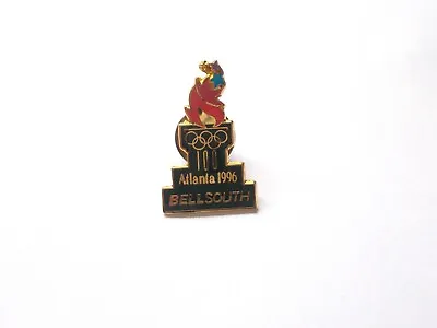 £2.99 • Buy Vintage 1992 Glazed Enamel Olympic Torch Lapel Pin Brooch