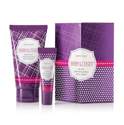 Mary Kay Berries And Cream Lotion & Lip Balm Gift Set • $36.95