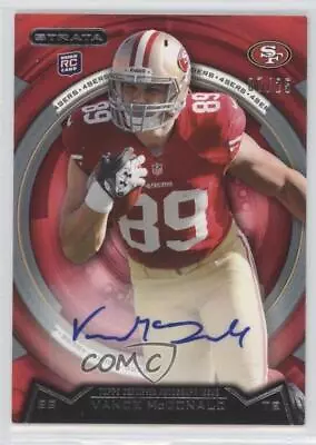 2013 Topps Strata Ruby Auto /25 Vance McDonald #13 Rookie Auto RC • $5.99