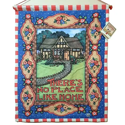 Mary Engelbreit 22  No Place Like Home Fabric Cloth Indoor Flag Wall Hanging NWT • $49.95
