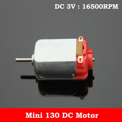 DC 1.5V-3V 16500RPM High Speed 20mm Micro Mini 130 DC Motor DIY Hobby Toy Model • $0.99