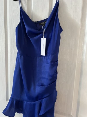 $27.20 • Buy Forever New Blue Dress Races Cocktail Short Sz 14