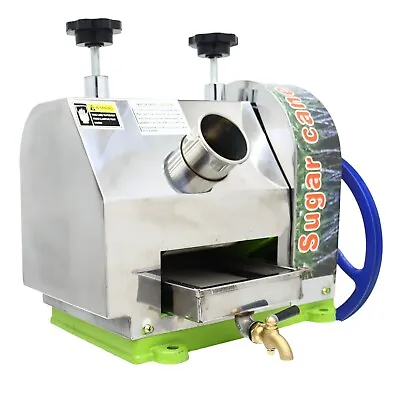 Manual Sugar Cane Juicer 3 Rollers Juice Squeezer Press Extractor With 2 Knives • $273