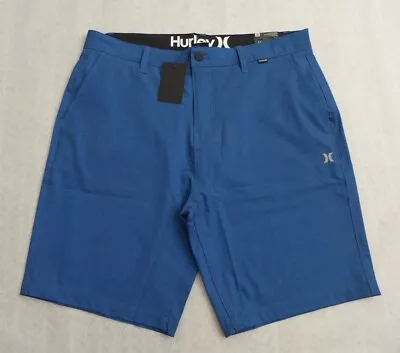 NWT HURLEY Water Repellent Hybrid Walk Shorts 9.5  Inseam Size 36 Sea View $60 • $22.99