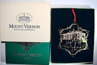 1990 Mount Vernon Commemorative Christmas Ornament Deer On The East Lawn NIB • $19.99