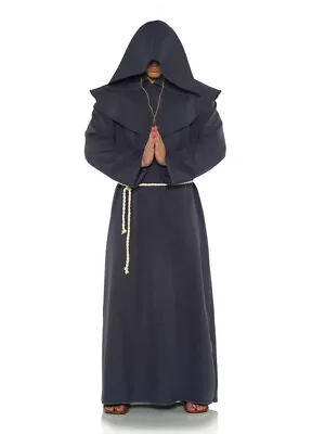 Men's Gray Religious Monk Robe Costume 2X-Large 50-52 • $36.98
