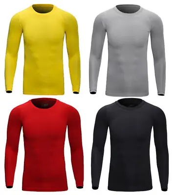 Men's Long Sleeve Thermal Underwear Johns Winter Warm Basic Crew Tops Shirt USA • $13.99